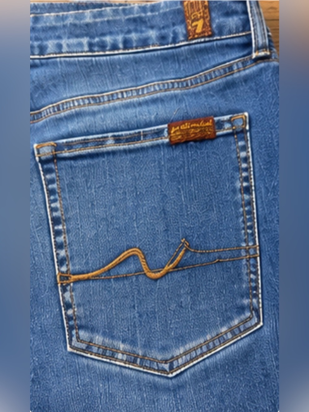 7 For All Mankind Kimmie Bootcut Jeans Women’s 32x30 Medium Wash Stretch Denim - Picture 4 of 8